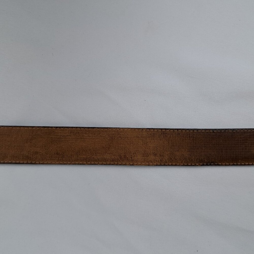 Tommy Bahama Leather & Woven Nylon Belt Size 38 Made in Spain - Picture 10 of 16